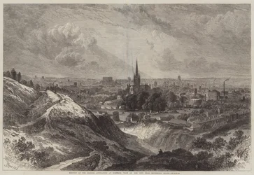 Meeting of the British Association at Norwich, View of the City from Mousehold Heath